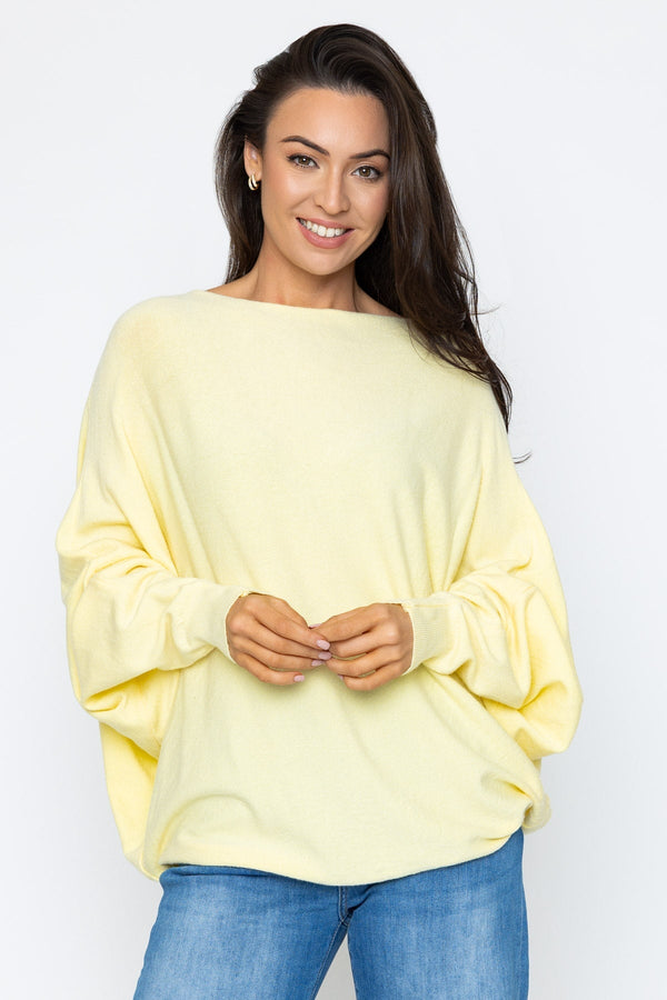 Carraig Donn Yellow Batwing Knit Jumper