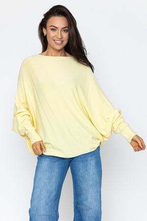 Carraig Donn Yellow Batwing Knit Jumper