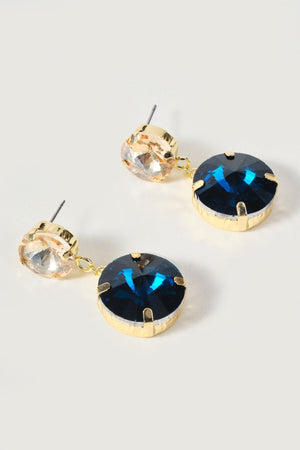 Carraig Donn Yellow & Blue Crystal Drop Earrings
