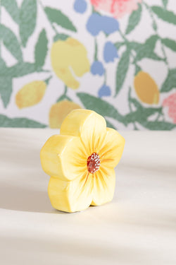 Carraig Donn Yellow Ceramic Decorative Flower