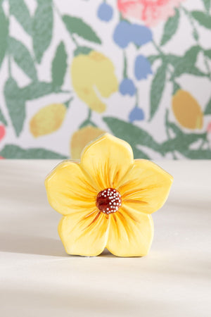 Yellow Ceramic Decorative Flower