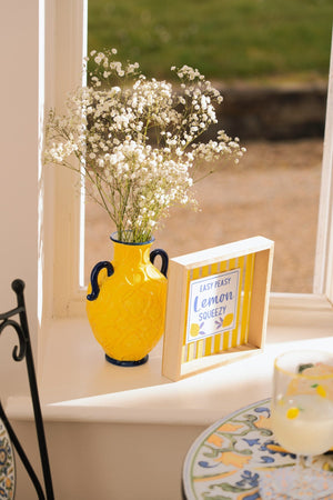 Carraig Donn Yellow Ceramic Vase