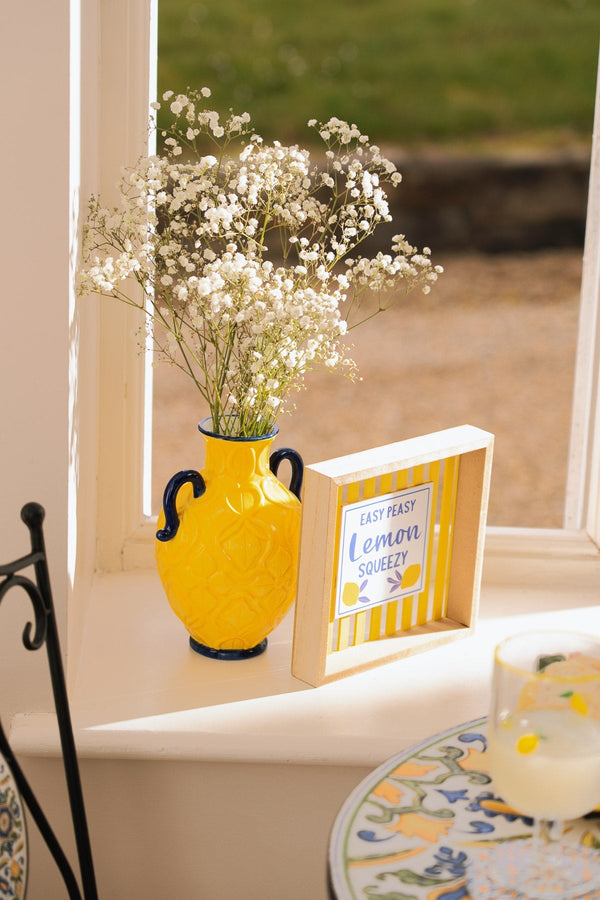 Carraig Donn Yellow Ceramic Vase
