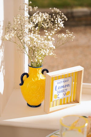 Carraig Donn Yellow Ceramic Vase