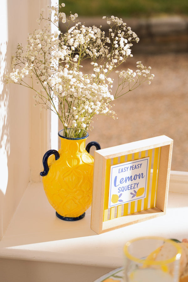 Carraig Donn Yellow Ceramic Vase