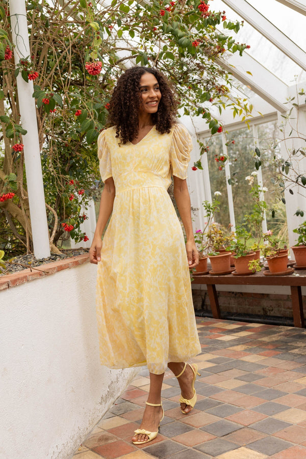 Carraig Donn Yellow Chloe Midi Dress