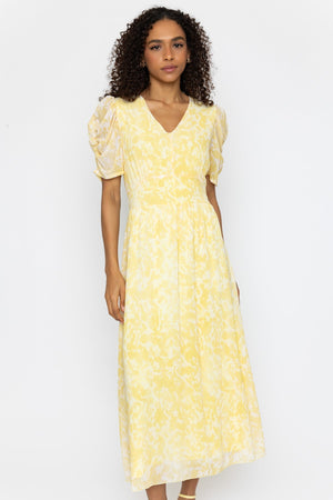 Carraig Donn Yellow Chloe Midi Dress
