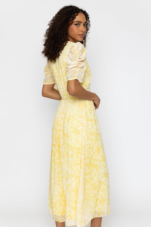 Carraig Donn Yellow Chloe Midi Dress