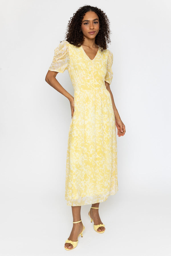 Carraig Donn Yellow Chloe Midi Dress