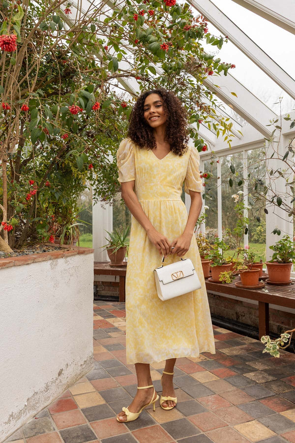 Carraig Donn Yellow Chloe Midi Dress