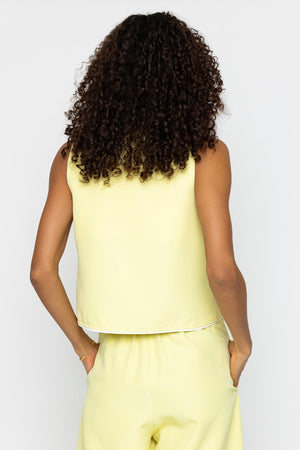 Carraig Donn Yellow Contrast Trim Waistcoat