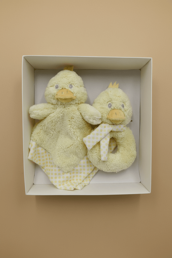 Carraig Donn Yellow Duck Comforter & Rattle Gift Box
