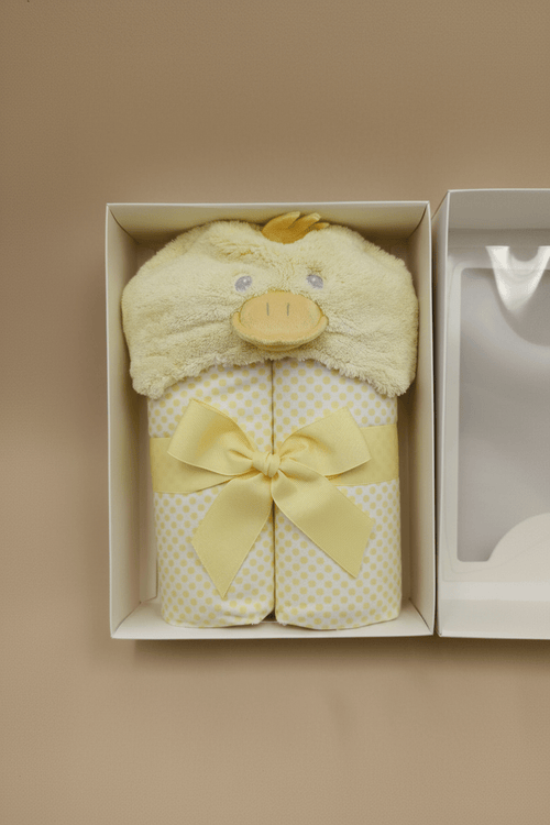 Yellow Duck Hooded Baby Towel