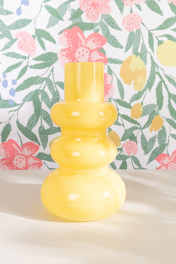 Carraig Donn Yellow Glass Vase