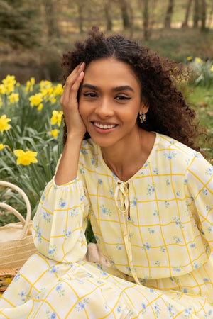 Carraig Donn Yellow Millie Midi Dress