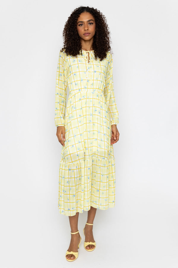 Carraig Donn Yellow Millie Midi Dress