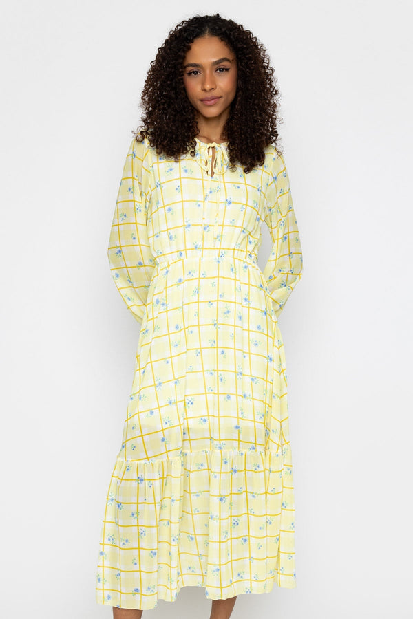 Carraig Donn Yellow Millie Midi Dress