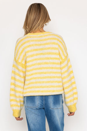 Carraig Donn Yellow Stripe Knit Jumper