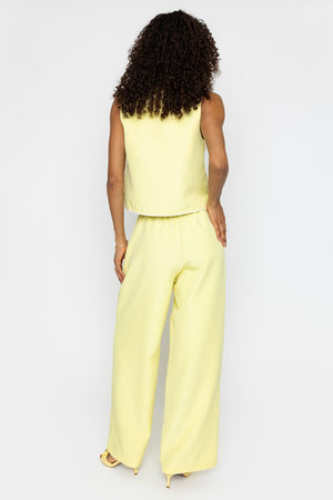 Carraig Donn Yellow Tailored Wide Leg Trousers