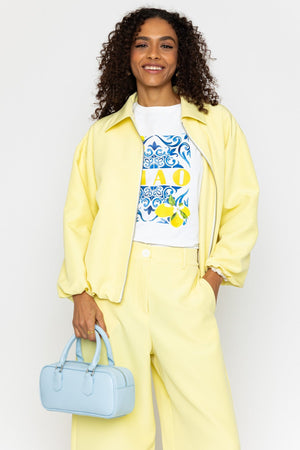 Carraig Donn Yellow Zip Up Bomber Jacket