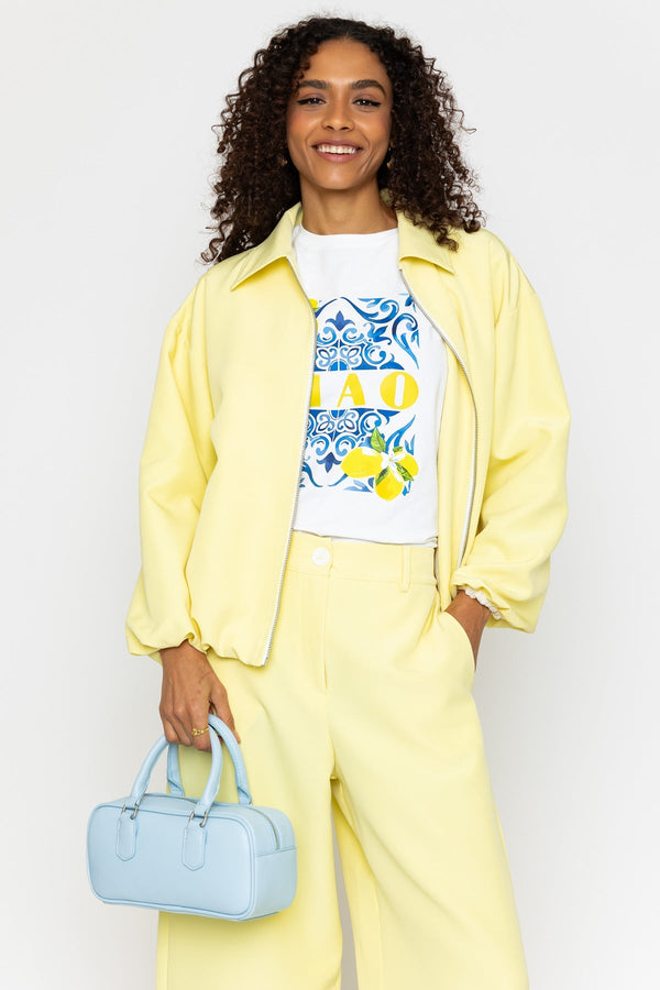 Carraig Donn Yellow Zip Up Bomber Jacket