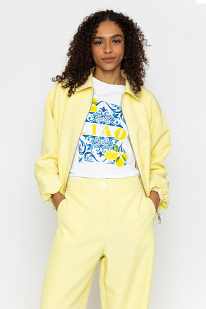 Carraig Donn Yellow Zip Up Bomber Jacket