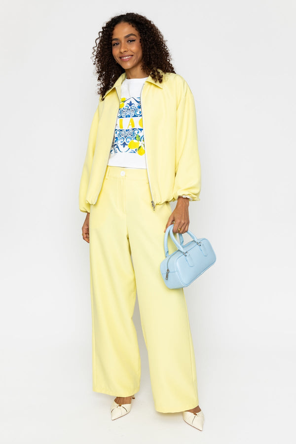 Carraig Donn Yellow Zip Up Bomber Jacket