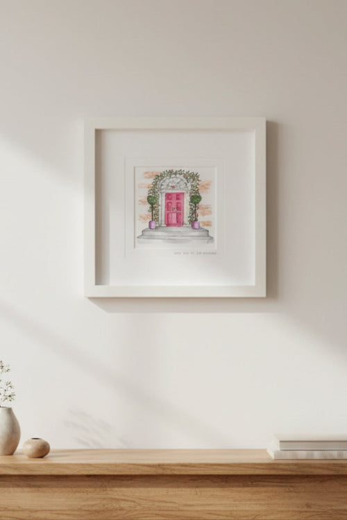 Yes To The Address Small Framed Art Print