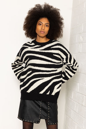 Zebra Print Knit