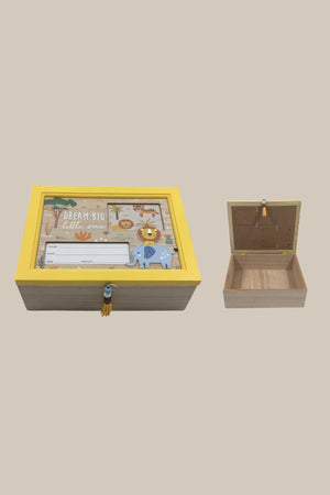 Carraig Donn Zoo Animals Wooden Keepsake Box