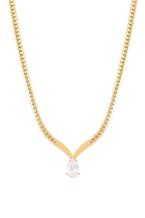 Carraig Donn Zora Clear Crystal Necklace