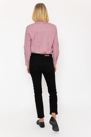 Carraig Donn Chloe Black Straight Leg Shaping Push Up Jeans