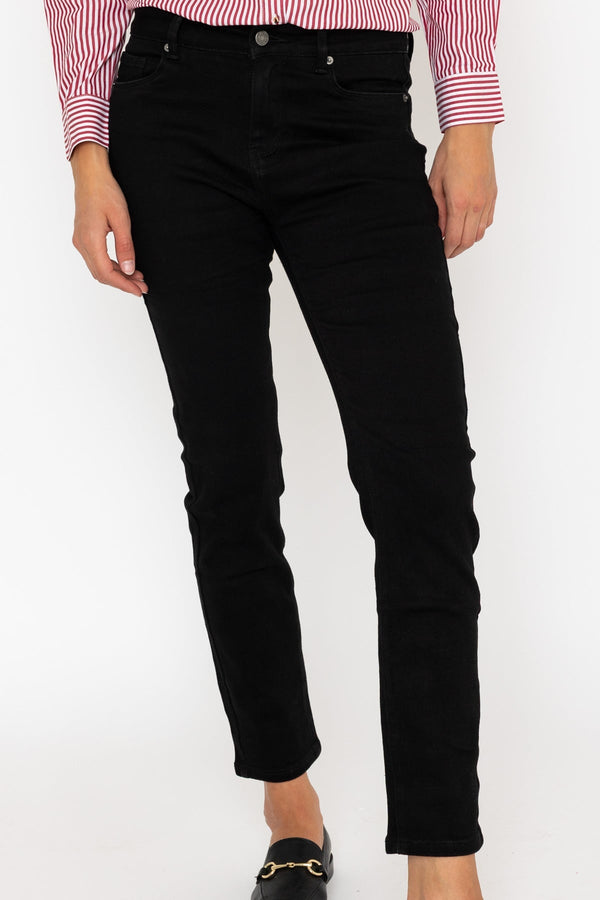 Carraig Donn Chloe Black Straight Leg Shaping Push Up Jeans