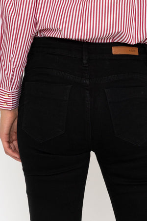 Carraig Donn Chloe Black Straight Leg Shaping Push Up Jeans