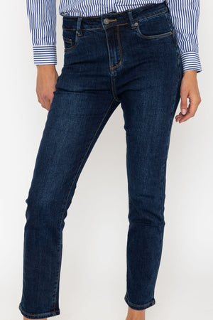 Carraig Donn Chloe Indigo Straight Leg Shaping Push Up Jeans