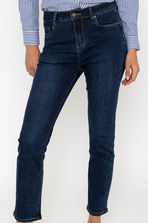 Carraig Donn Chloe Indigo Straight Leg Shaping Push Up Jeans