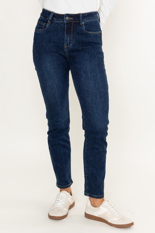 Carraig Donn Chloe Indigo Straight Leg Shaping Push Up Jeans