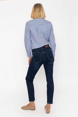Carraig Donn Chloe Indigo Straight Leg Shaping Push Up Jeans