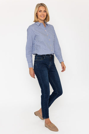 Carraig Donn Chloe Indigo Straight Leg Shaping Push Up Jeans