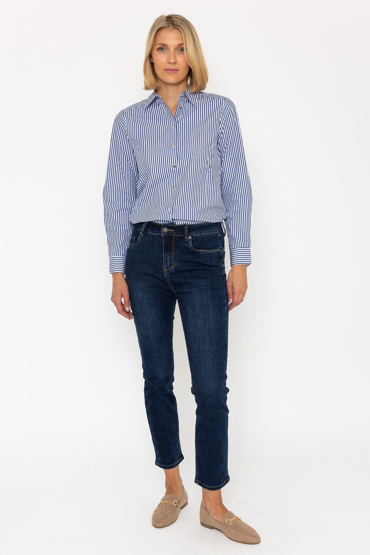 Chloe Indigo Straight Leg Shaping Push Up Jeans