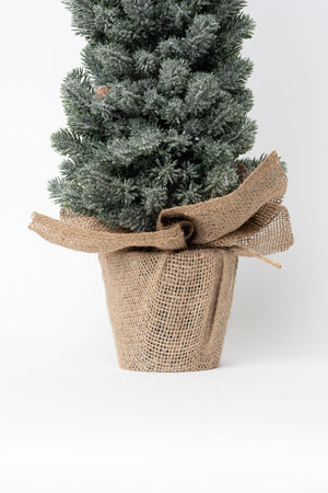 Carraig Donn Christmas Faux Pine Tree With Wrapped Vase