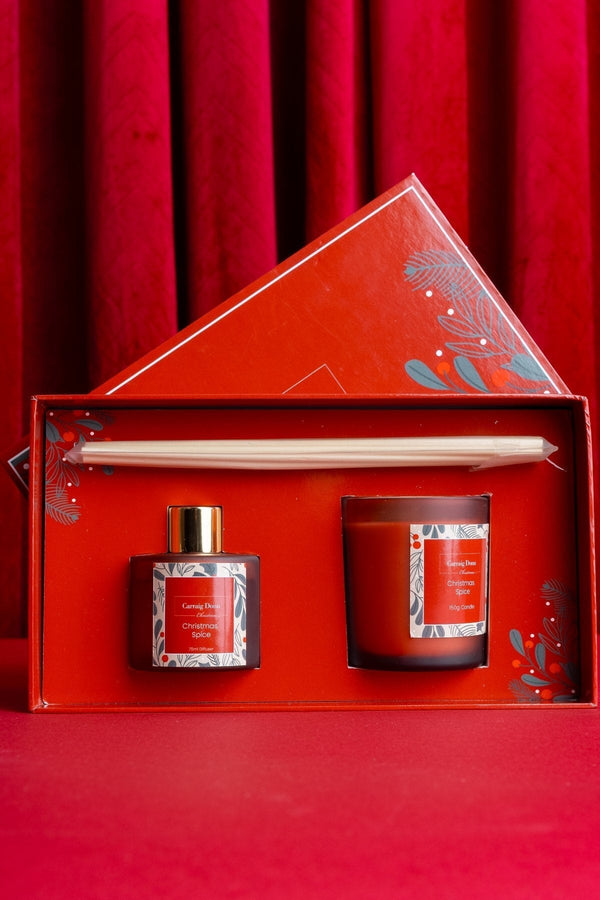 Carraig Donn Christmas Spice Candle & Diffuser Gift Set