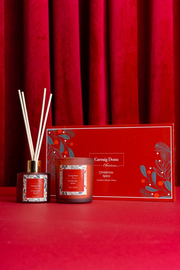 Carraig Donn Christmas Spice Candle & Diffuser Gift Set