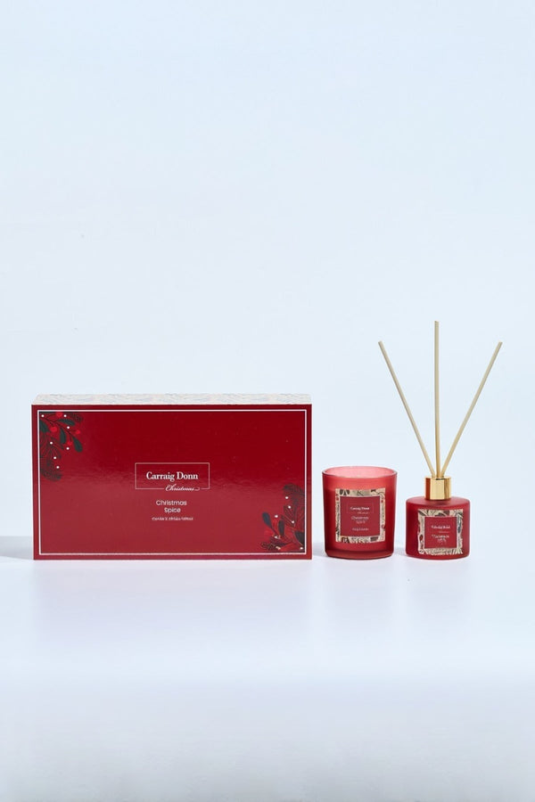 Carraig Donn Christmas Spice Candle & Diffuser Gift Set