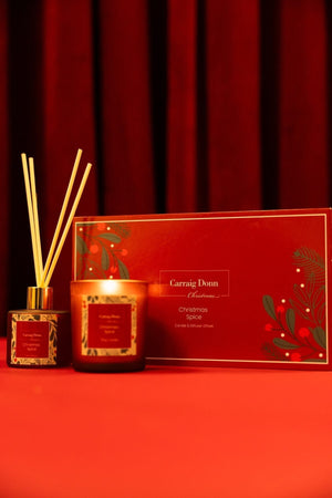 Carraig Donn Christmas Spice Candle & Diffuser Gift Set