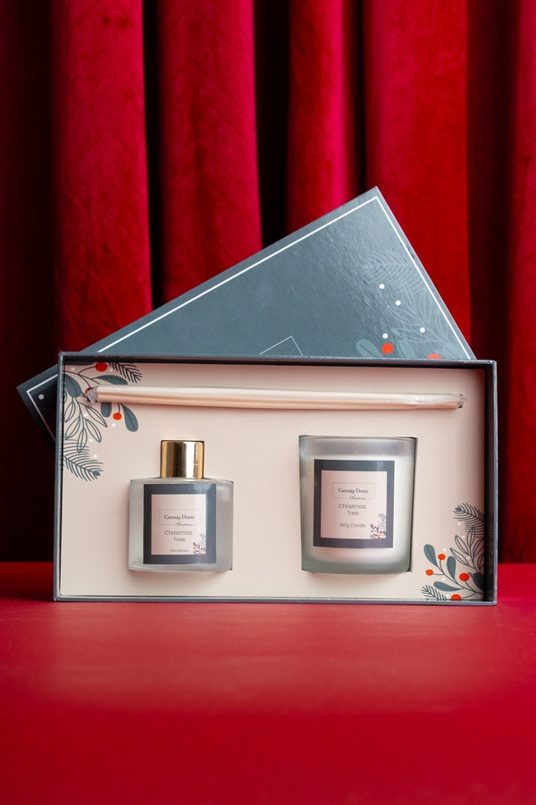 Carraig Donn Christmas Tree Candle & Diffuser Gift Set