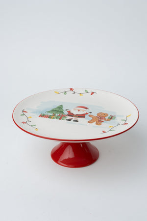 Carraig Donn Christmas Tree, Santa & Gingerbread Man Cake Stand