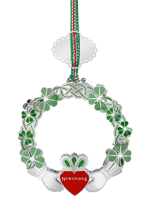 Carraig Donn Claddagh with Shamrock Christmas Tree Decoration