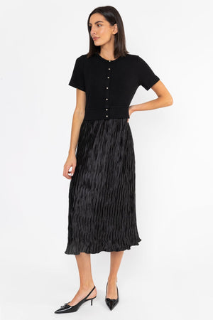Carraig Donn Contrast Fabric Dress