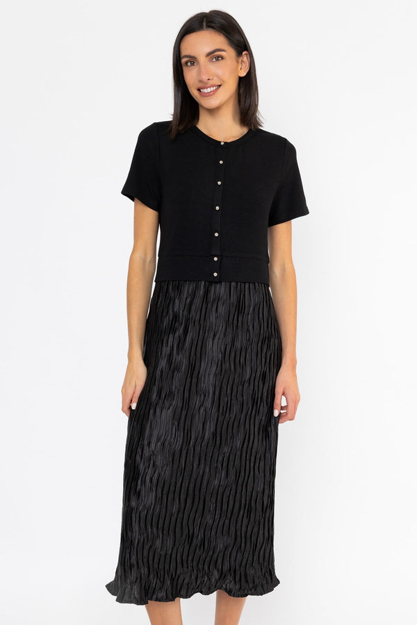 Carraig Donn Contrast Fabric Dress